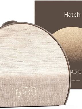 Hatch Beige Fabric Sound Machine and Nightlight